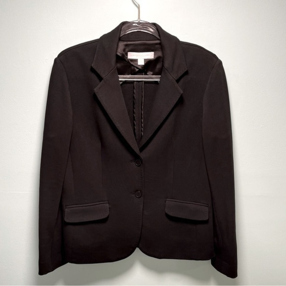 NEW YORK & COMPANY- Women’s Two-Button Blazer Essential Stretch- Large